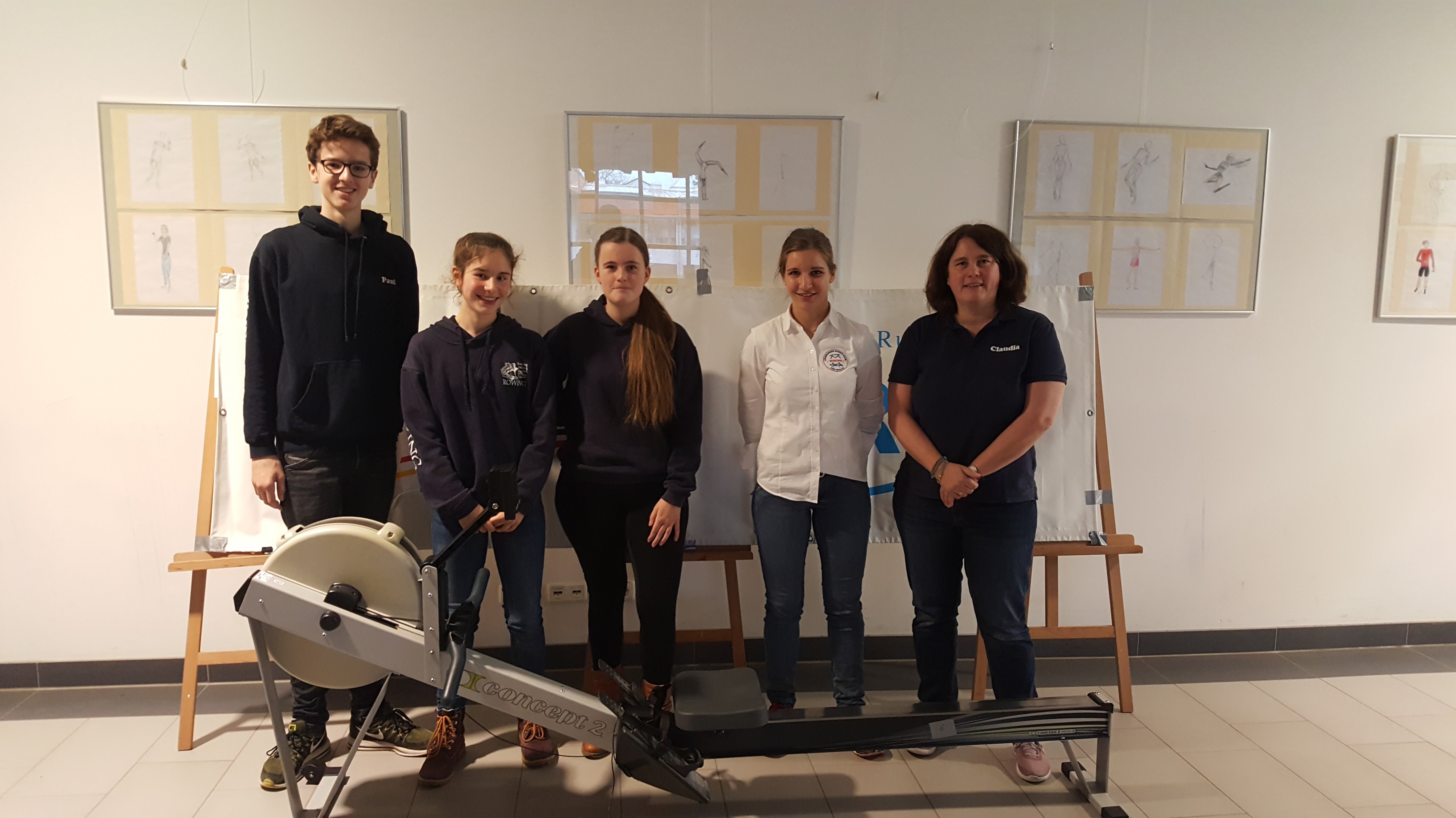 Sportunterricht einmal anders indoor rowing am bernhard riemann